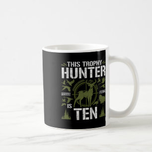 10 Year Old Hunting Birthday Party Deer Hunter 10t Coffee Mug