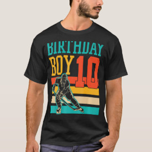 10 Year Old Ice Hockey Themed 10th Birthday Party  T-Shirt