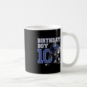10 Year Old Ice Hockey Themed Birthday Party 10th Coffee Mug