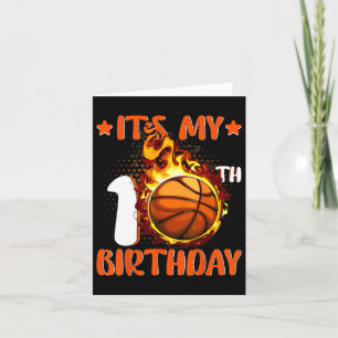 10 Year Old It's My 10th Birthday Bysketbyll  Card