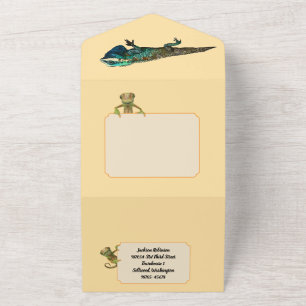 10 year old Reptile Park Birthday  All In One Invitation