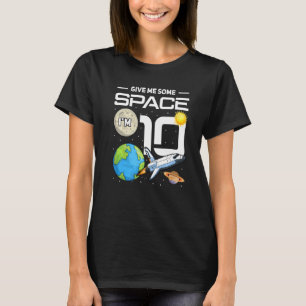 10 Year Old Space Birthday Outer Space 10th Birthd T-Shirt