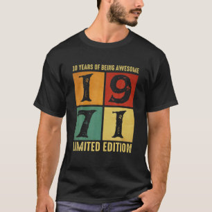 10 Year Old Vintage 1971 Limited Edition 50Th Birt T-Shirt
