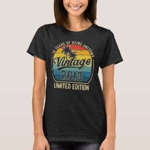 10 Year Old Vintage 2013 10th Birthday Retro T-Shirt
