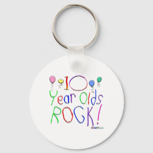 10 Year Olds Rock! Keychain