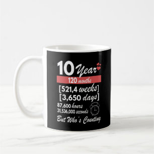 10 Year Wedding Anniversary Coffee Mug