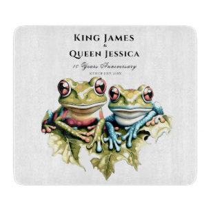 10 Year Wedding Anniversary Garden Casual Party Cutting Board