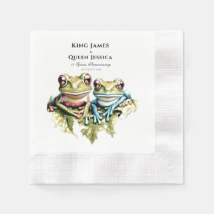 10 Year Wedding Anniversary Garden Casual Party Napkin