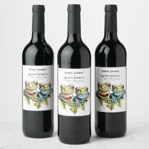 10 Year Wedding Anniversary Garden Casual Party Wine Label