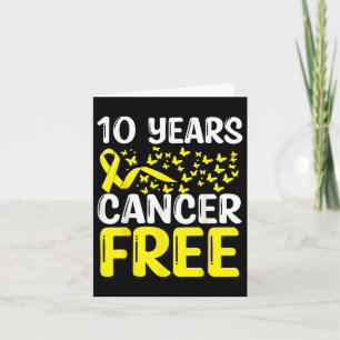 10 Years Bone Cancer Free Bone Cancer Survivor Awa Card