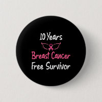 10 Years Breast Cancer Free Pink Breast Cancer Sur