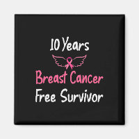 10 Years Breast Cancer Free Pink Breast Cancer Sur