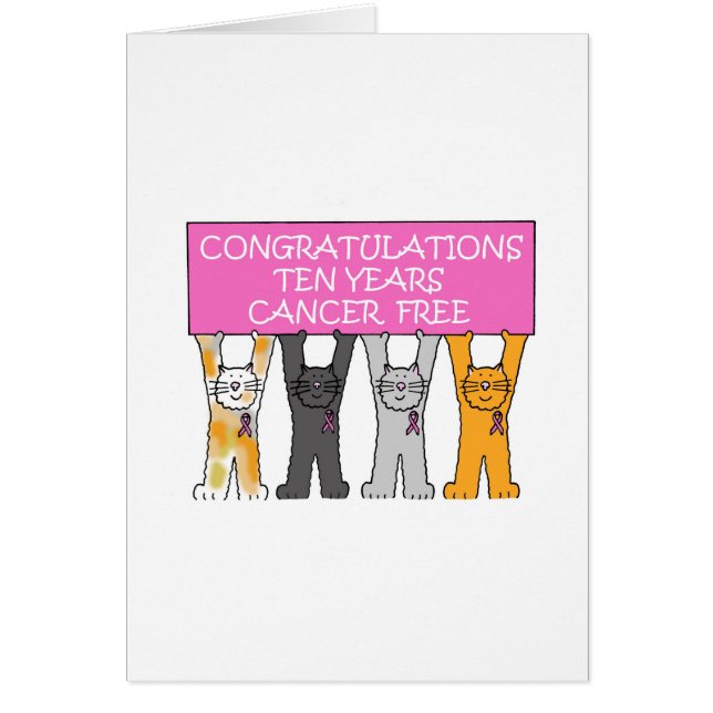 10 Years Cancer Free. (Front)