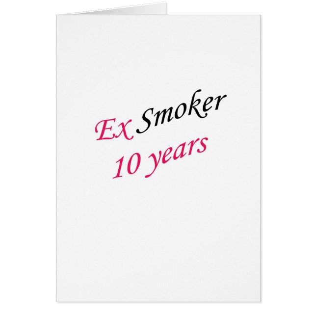 10 years ex-smoker (Front)