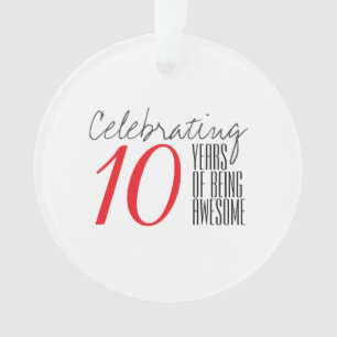 10 years of being awesome.ai ornament