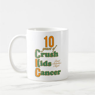 10 Years of Crush Kids Cancer Mug