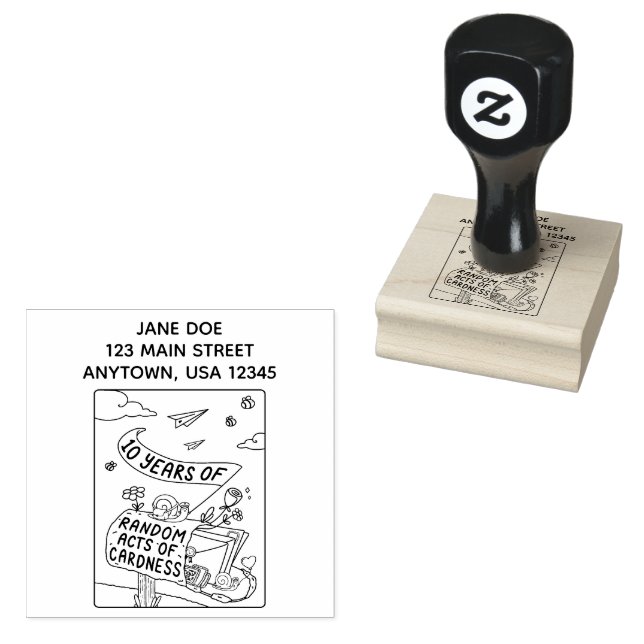 10 Years of Random Acts of Cardness Return Stamp (Stamped)