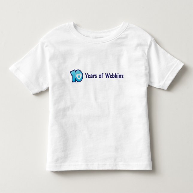 10 Years of Webkinz Logo Toddler T-Shirt (Front)