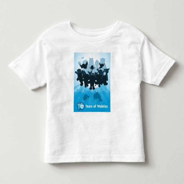 10 Years of Webkinz Silhouette Toddler T-Shirt (Front)