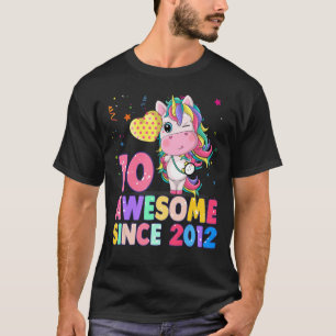  10 Years Old 10th Birthday Unicorn Girl Awesome S T-Shirt