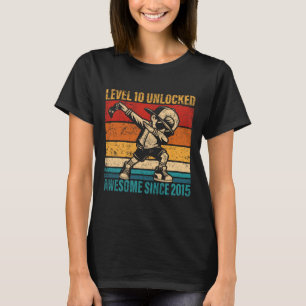 10 Years Old Birthday Gamer Dabbing Boy 10th Level T-Shirt