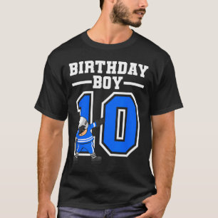 10 Years Old Boy Ice Hockey Player 10th Birthday K T-Shirt