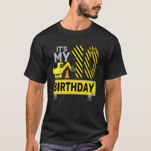10 Years Old Boy It's My 10th Birthday Constructio T-Shirt