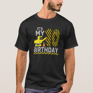 10 Years Old Boy It's My 10th Birthday Constructio T-Shirt