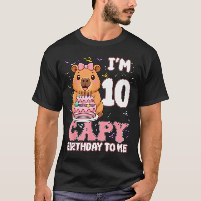 10 Years Old Capy Birthday To Me 10th Birthday Cap T-Shirt (Front)