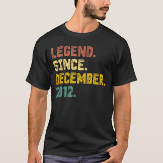10 Years Old  Legend Since December 2012 10th Birt T-Shirt