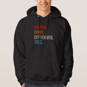 10 Years Old Legend Since September 2012 10th Bir Hoodie