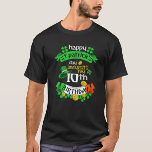 10 Years Old St Patricks Day Its My 10Th Birthday T-Shirt