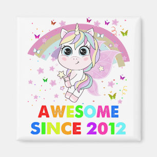 10 Years Old Unicorn Cutie 10th Birthday Unicorn G Magnet
