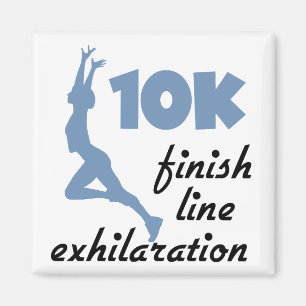 10K Blue Finish Line Magnet