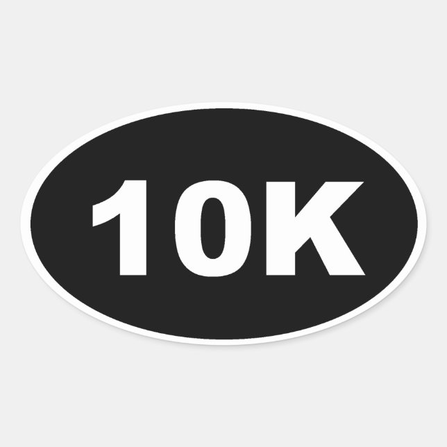 10k oval sticker (Front)