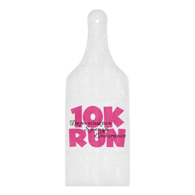 10K Run Pink Sports Running Cutting Board (Front)