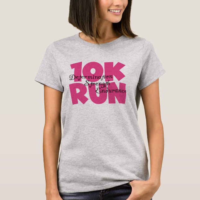 10K Run Pink T-Shirt (Front)