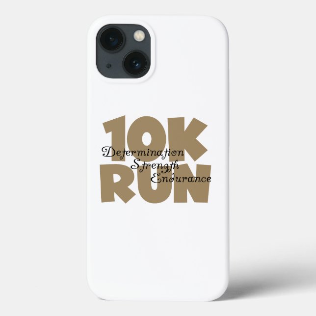 10K Run Tan Sports Running Case-Mate iPhone Case (Back)
