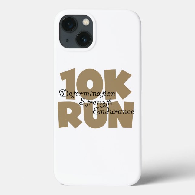 10K Run Tan Sports Running Case-Mate iPhone Case (Back)