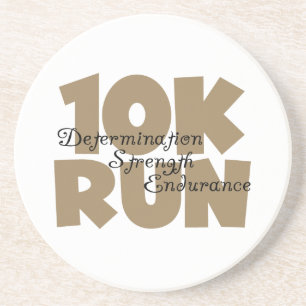 10K Run Tan Sports Running Coaster