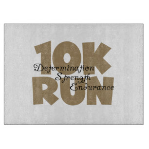 10K Run Tan Sports Running Cutting Board