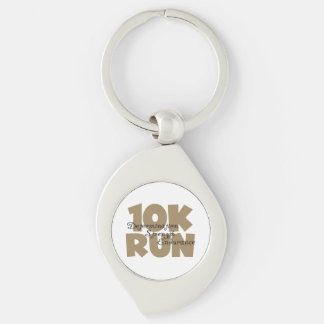 10K Run Tan Sports Running Key Ring