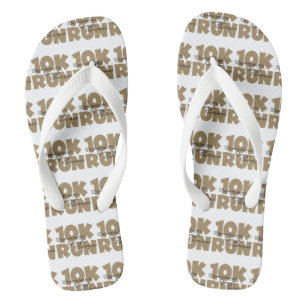 10K Run Tan Sports Running Thongs