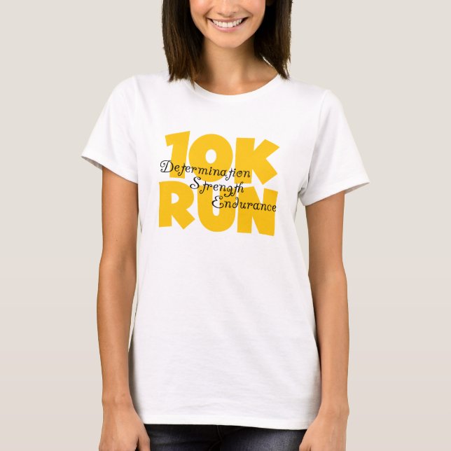 10K Run Yellow T-Shirt (Front)