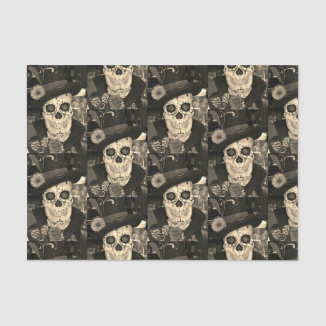 10lb Tissue Paper, DAY OF THE DEAD HALLOWEEN Tissue Paper (Front)