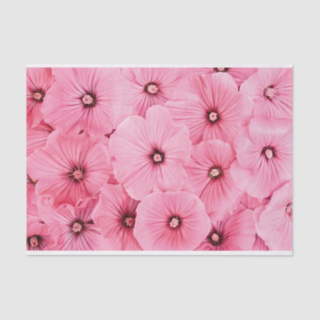10lb Tissue Paper, HAPPY SEED WRAPPING PINK FLOWER Tissue Paper (Front)