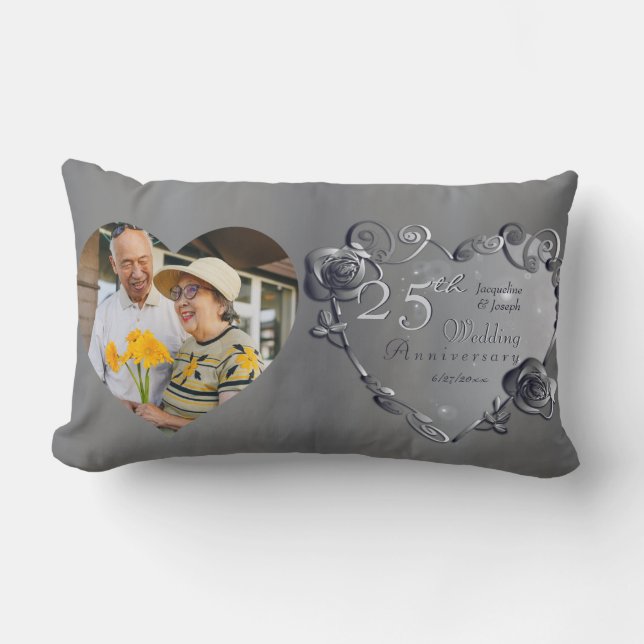 10th,11th,20th,25th,70th Wedding Anniversary  Lumb Lumbar Cushion (Front)