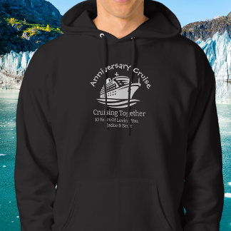 10th Anniversary Cruise Black Personalise T-Shirt Hoodie