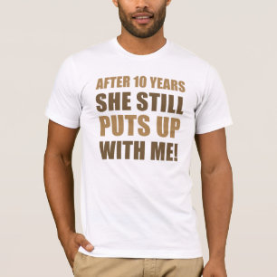 10th Anniversary Humour For Men T-Shirt