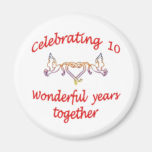 10th. ANNIVERSARY Magnet